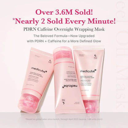 MEDICUBE PDRN Pink Caffeine Night Wrapping Mask